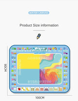 Magic Water Drawing Mat | 100x80cm Reusable | Montessori Painting Board | Educational Kids Toy