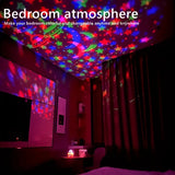 LED Starry Galaxy Projector Light RGB Smart Remote Control Star Aurora Lamp KTV USB for Home Room Camping Wedding Decorations