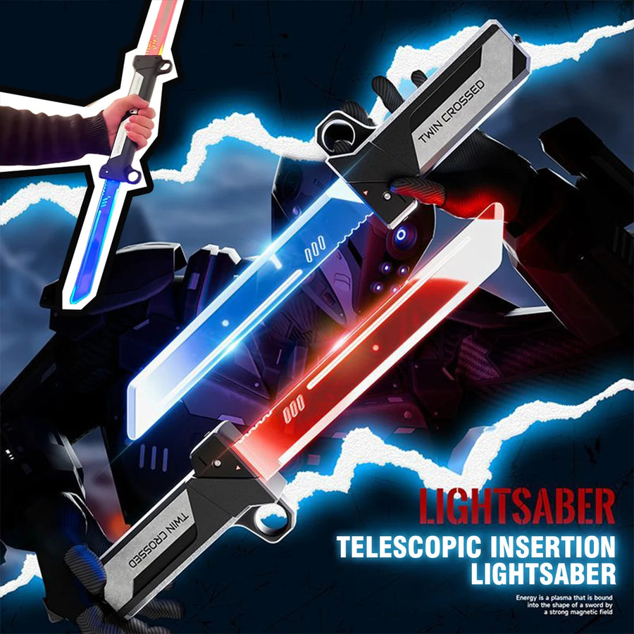 2026 New Lightsaber Sword Toy Light Sword Games for Children Adult Double-Bladed Luminous Toy for Boys Kids Interactive Cosplay