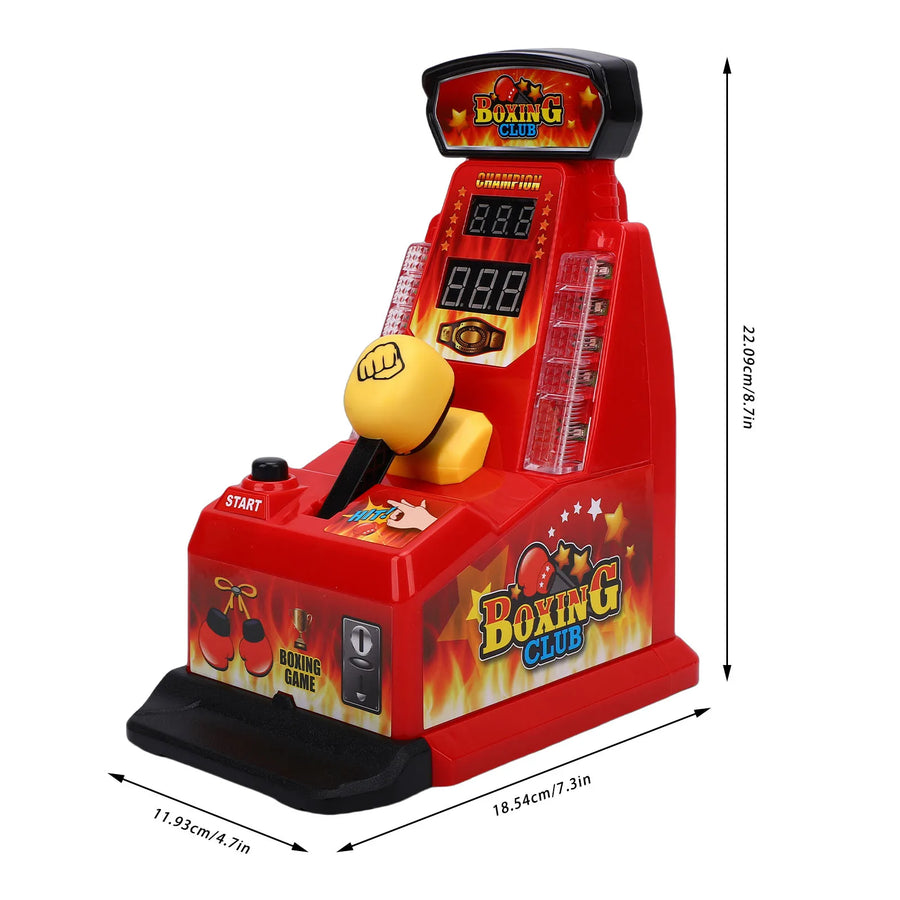 Finger Boxing Machine | Interactive Desktop Toy | LED Lights & Sound Effects | Score Display | Kids & Adults