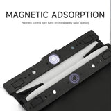 LED Hanging Magnetic Garbage Bag With Light, Waterproof PU Leather Storage Bag for Car Rear Seats, Leak-Proof Car Parts