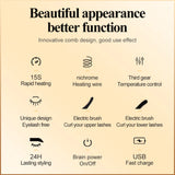 Heated Eyelash Curler | 2-in-1 USB Rechargeable | 3 Speed Modes | Long-Lasting Curl