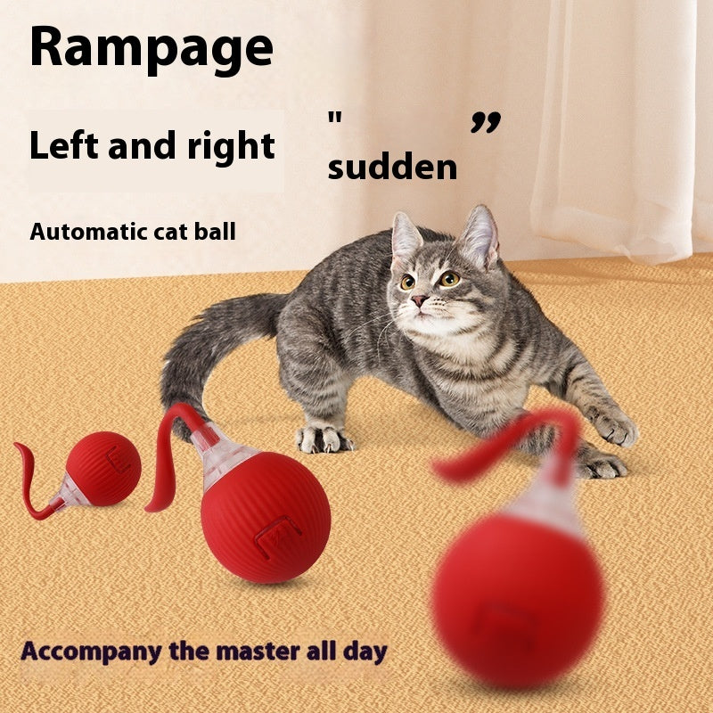 Interactive Electric Cat Toy Ball auto shut-off rolling toy