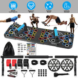 15-in-1 Home Gym Set push up board and resistance bands