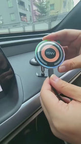 Magnetic Car Wireless Charger Stand Magnet Car Mount Fast Charging Station Phone Holder Bracket For Macsfae iPhone 15 14 13 12